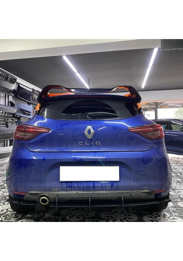 Renault Clio 5 Arka Tampon Splitter/flap Plastik Mat Siyah 2020-