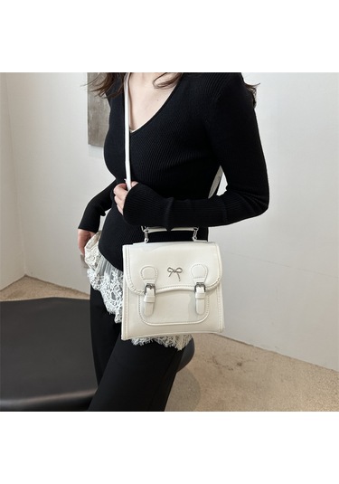 Lyon Basit Ve Taze Beyaz Sırtçantası Beyaz