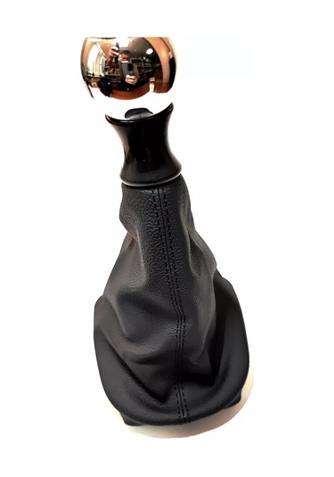 Power Resulting Peugeot 307 İç Mekan İçin Metal Krom Vites Kolu 208759185 Siyah