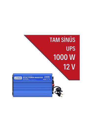 Lexron 1000w 1kw 12v Tam Sinüs İnverter Ups