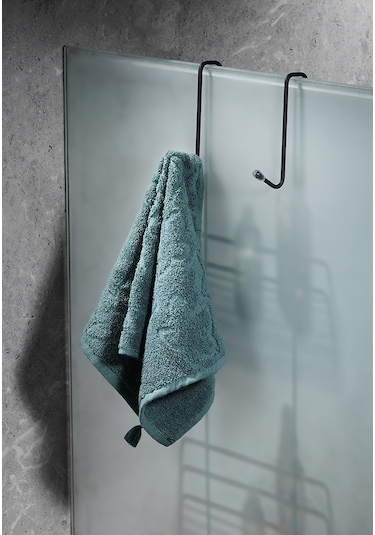 Dayanıklı Paslanmaz 2 Katlı Askılı Duş Rafı Sabunluk Şampuanlık Duşakabin Askısı Siyah