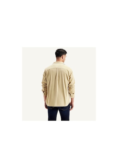 Levi's Erkek Bej Klasik Yaka Kadife Gömlek Bej