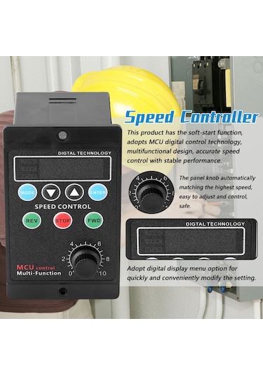 400w Ac220v Multifunctional Motor Speed Controller Motorspeed Regulator Controller Display Rate Target Value Settable