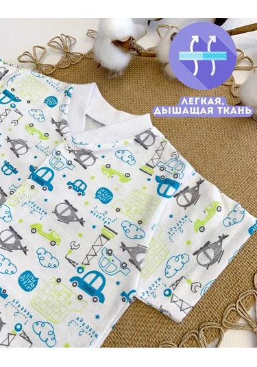 Ulybasiki Yenidoğanlar Ve Bebekler İçin 3 Parçalı Üst Giyim Seti 88788291 Açık Mavi