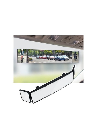 Wondernest Shunwei Büyük Araba 3 Katlı Eğri Yüzey Ters Geniş Açı Ayarlanabilir Kör Nokta Retroreflektör Dikiz Aynası