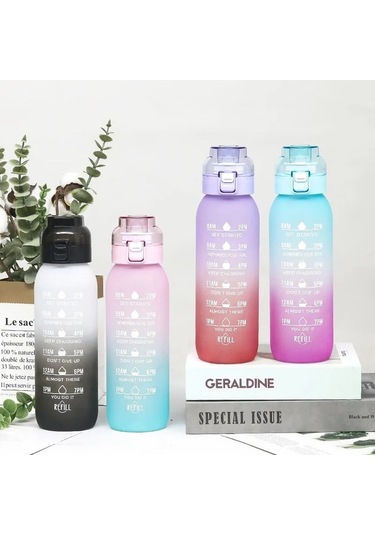 Maoyaya Lezzet Su 1000ml Pipetli Şişe 9 Adet Bakla İle, 1 Adet Sızma Şişe