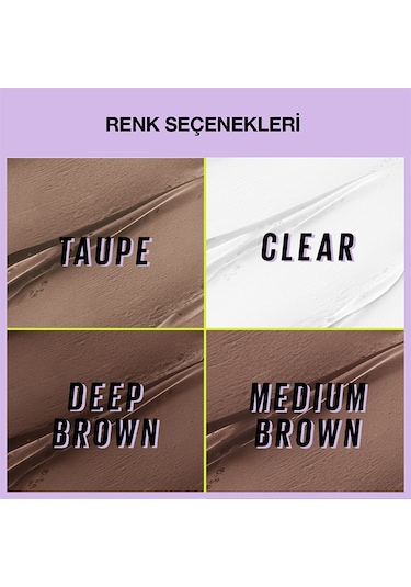 Maybelline New York Super Lock Brow Glue Kaş Sabitleyici Maskara Medium Brown