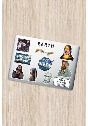 Art Sanat Dekoratif Laptop Notebook Tablet Telefon Sticker Set 06