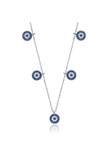 Himarry 925 Ayar Gümüş Nazarlı Şans Kadın Gümüş Kolye