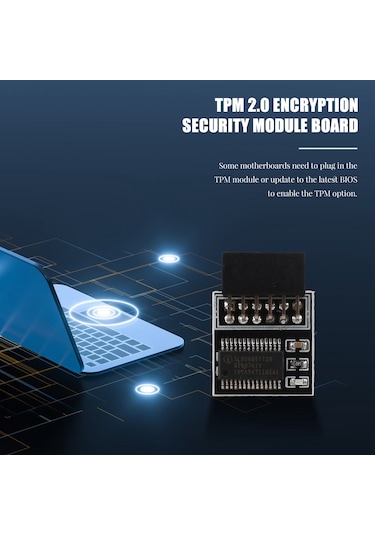 Tpm 2.0 Şifreleme Güvenlik Modülü Uzaktan Kart Lpc-12pın Modülü