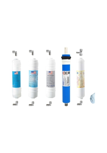 Filtre Dünyası Usa 12" Inline 4Lü Set Mebransız