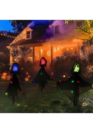 Suntek 3 Adet İskelet Cadılar Bayramı Süslemeleri Ev