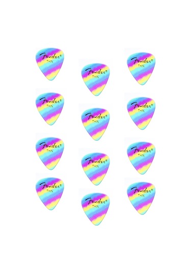 Fender 1980351101 351 Shape Rainbow Thin Gitar Penası 12'li İ