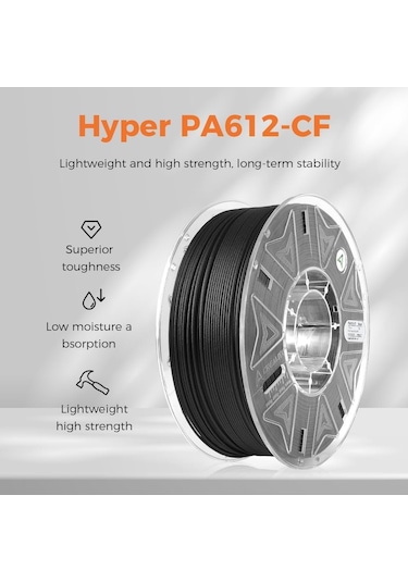 Creality Hyper Pa612-cf Karbon Fiber Takviyeli Pa Filament - 1kg 1.75mm - Urhanshop Gönderimli
