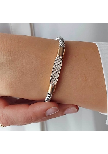 Altınbeyı Jesikalı Taşlı Bileklik 14 Ayar Altın 12.75 Gram Çok Renkli