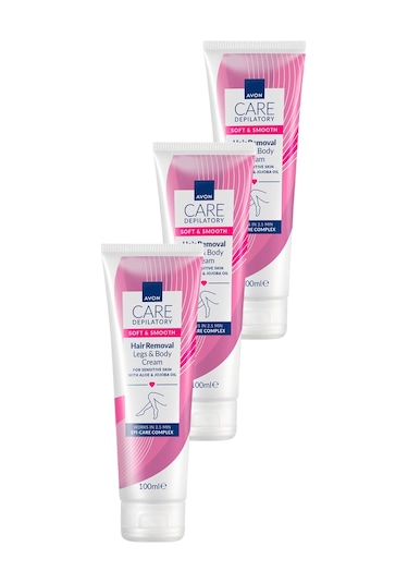 Avon Works Vücut için Tüy Dökücü Krem 3 x 100 ML