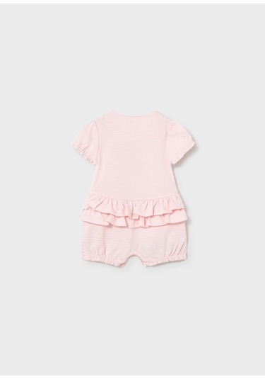 Mayoral Yenidoğan Kız Bebek Kısa Tulum Set Pembe Pembe