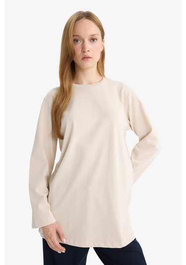 Defacto Regular Fit Uzun Kollu Tunik D4897ax25aubg702 Bej Defacto Regular Fit Uzun Kollu Tunik D4897ax25aubg702 Bej