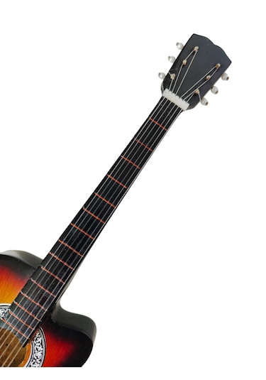 El Yapımı 1/4 Ölçek Minyatür Elektro Gitar Gibson J-45 Akustik Sb