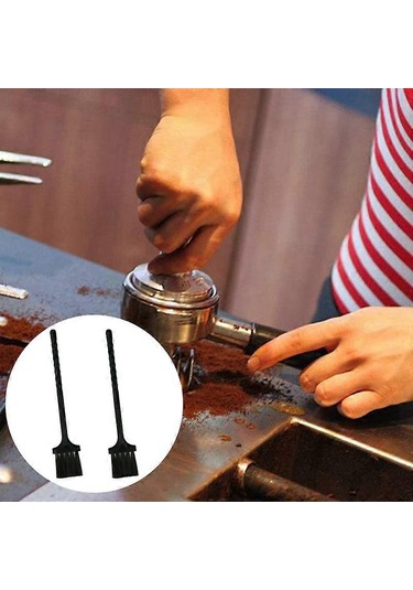 2 Adet Çok Amaçlı Mutfak Fırçası Tıraş Fırçası Temizleme Fırçası Klavye Tozu Siyah Naylon Plastik Küçük Fırça