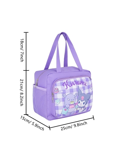 Aromee Anime Kuromi Öğle Yemeği Çantası Kadın Erkek Sızdırmaz Yemek Kabıkuromi