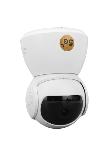 Qingmipy 5g Akıllı Gözetim Kamerası 3mp Ultra Hd 360 Panoramik Görünüm İki Yönlü Sesli İletişim 2.4g/5g Wifi Ev Güvenliği Monitörü