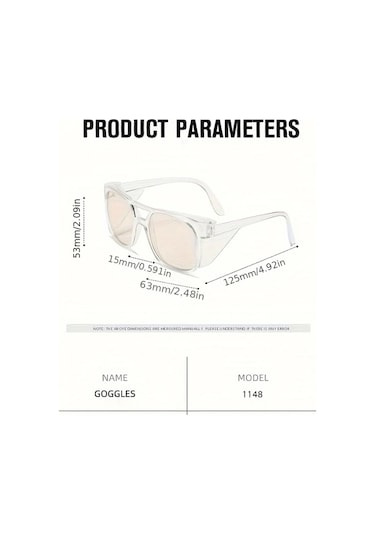 Willowhaven C9 Dayanıklı Güvenlik Gözlüğü 2 Adet Rüzgar Kum Darbe Korumalı Endüstriyel Polisaj