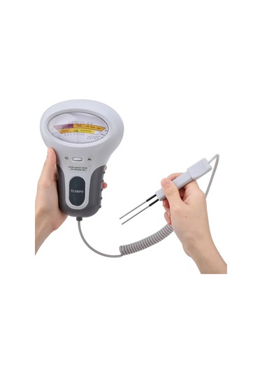 Konesam Pc102 Beyaz Havuz Su Kalitesi Test Cihazı - Ph Ve Klor Seviyesi Ölçer Pil Dahil Değil