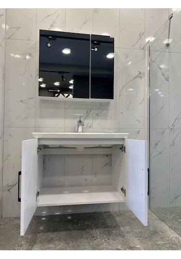 Denko Royal 80 CM Banyo Dolabı Takımı Çok Renkli