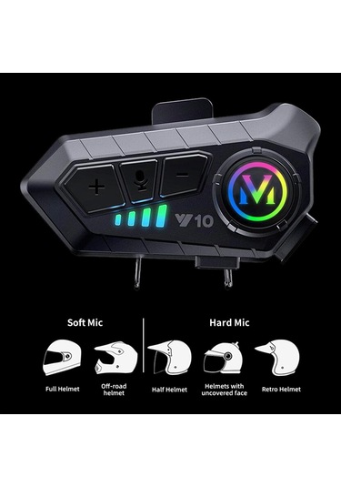 Motosiklet Kaskı İçin Bluetooth Kulaklık, Kablosuz Suya Dayanıklı Eller Serbest Çözüm