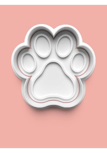 Köpek Patisi Kurabiye Kalıbı Ve Şeker Hamuru Kalıbı 0340-12