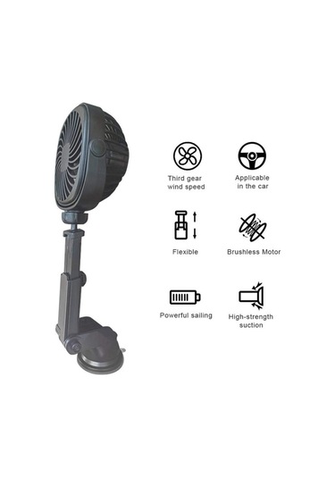 Araba Emme Kupası Fan Masaüstü Yurt Ofis Mutfak Fan Beyaz , Boyut:geri Çekilebilir Beyaz