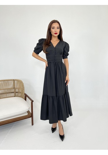 6411 Elbise-siyah S