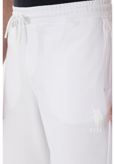 U.S. Polo Assn. Erkek Regular Fit Beyaz Örme Şort 50300078-VR013