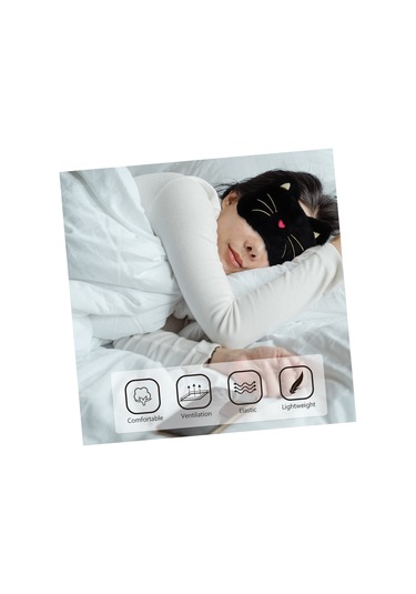 Lichen 1 Set Isıtma Maskesi Masajeador Sıcak Göz Elektrikli Göz Siyah