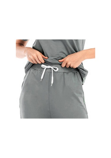 Dolıty Çok Cepli V Yaka İş Elbisesi Ile Nefes Alabilen Xl-gri