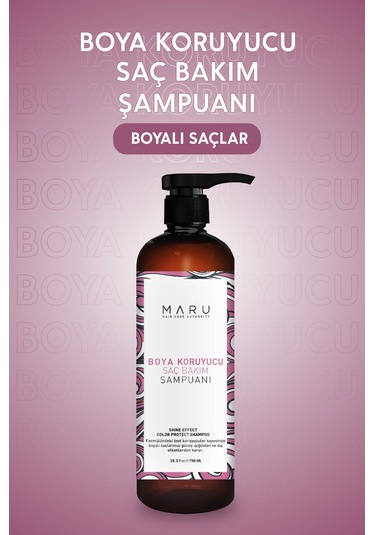 Maru Renklendirme Görmüş Saçlar Için Renk Koruyucu Şampuan 750