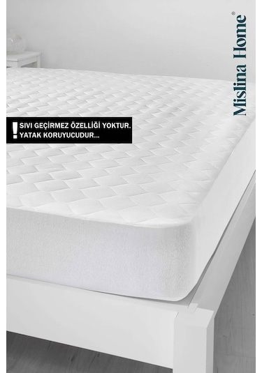 Mislina Home Kapitone Eko Fitted Full Kenar Tek - Çift Kişilik Bebek Yatak Koruyucu