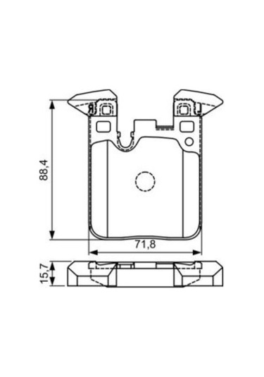 Bmw 1 F20 118i 1.6 2011-2015 Bosch Arka Balata Wva25029