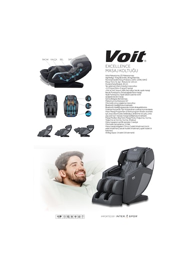 Voit Excellence Masaj Koltuğu / N - Siyah