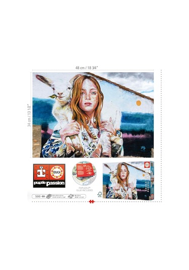 Educa 500 Parça Çoban Kızı Puzzle - 19910 - Lily Brick