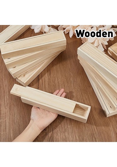 Willowhaven 6 Adet Sürgülü Kapaklı Ahşap Hediye Saklama Kutusu