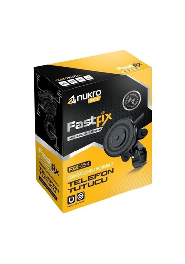 Nukrotech Fastfix Fx2-154 Titreşim Modüllü Telefon Tutucu Siyah