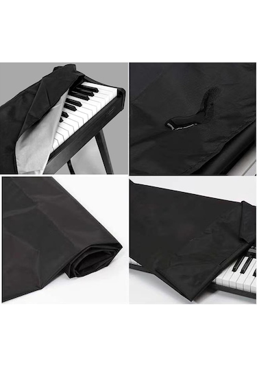 61 Tuşlu Klavye Kılıfı Piyano Kılıfı Dijital Piyano Klavye Toz Geçirmez Ve Su Geçirmez Kılıf Elektronik Org Elektronik Piyano Klavye Toz Kılıfı