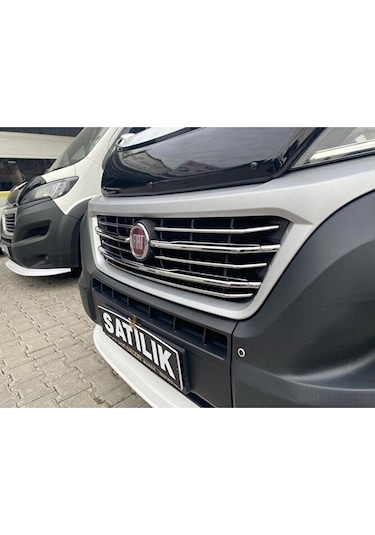 Ducato Ön Panjur Krom 2015 - 2021 Paslanmaz Çelik 8 Parça