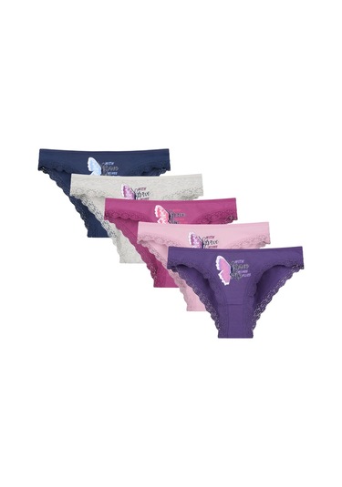 5'li Kadın Külot 1971pb47 Renkli