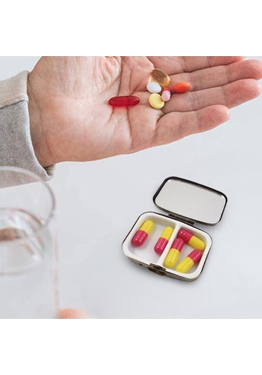 Pazly Vintage Taşınabilir Suntek Kutusu, Kutusu, Hap Hap Cep Çanta Tk Diğer