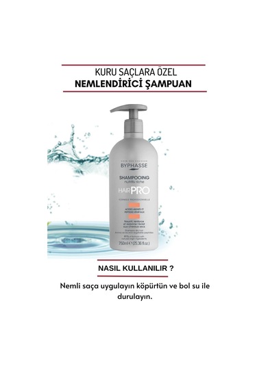 Hair Pro Kuru Saçlara Özel Nemlendirici Şampuan 750ml