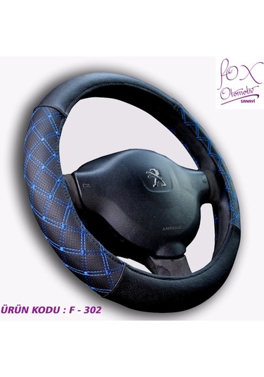 Geçmeli Direksiyon Kılıfı Özel Renkli Baklava Nakışlı Lux Model