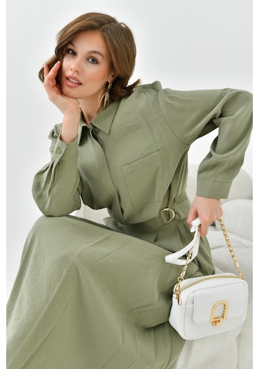 Ftz Women Kadın Modal Etekli Takım Haki 30714-haki Haki